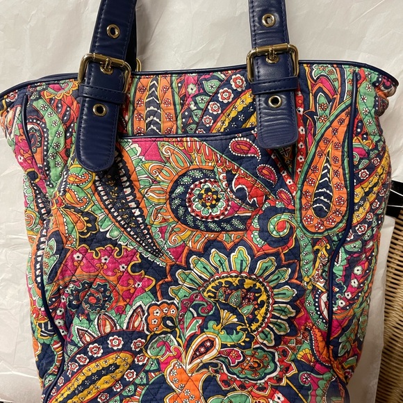 Vera Bradley Multicolor Paisley Tote - Picture 7 of 12
